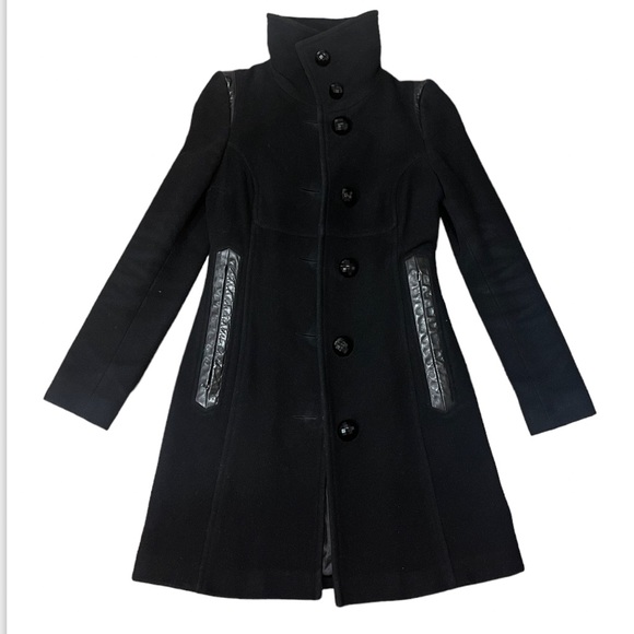 Mackage Black Wool and Cashmere Coat XS - Picture 5 of 9